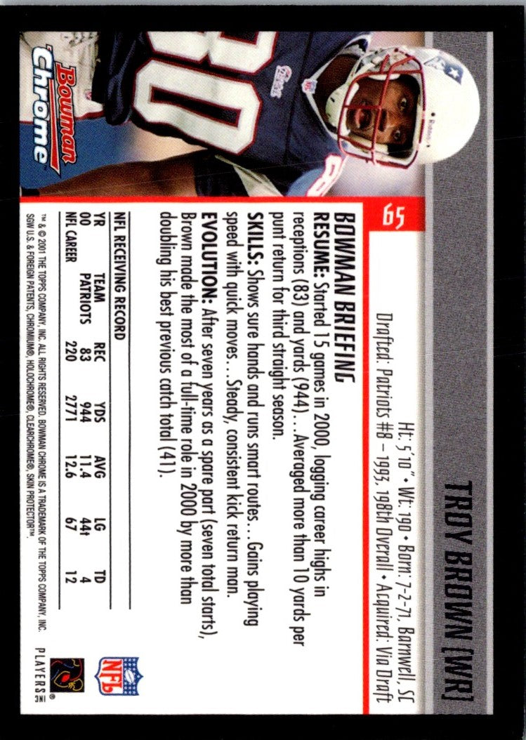 2001 Bowman Troy Brown