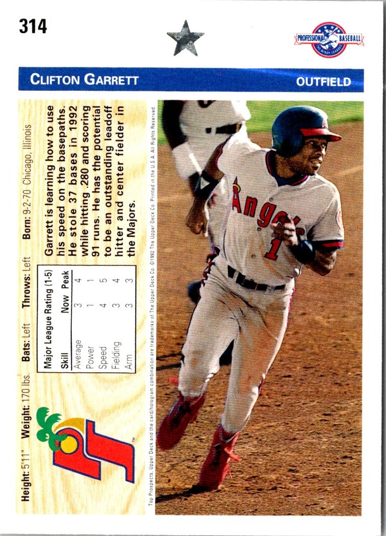 1992 Upper Deck Minors Clifton Garrett