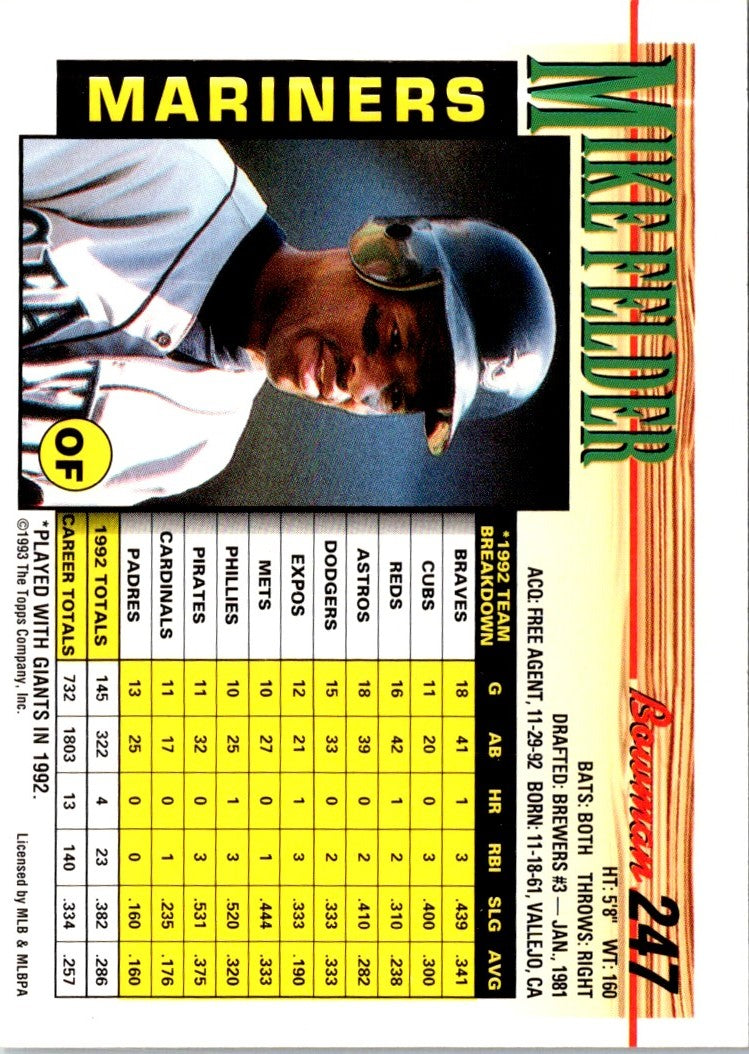 1993 Bowman Mike Felder