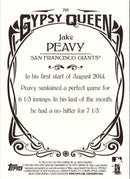 2015 Topps Gypsy Queen Jake Peavy