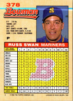 1992 Bowman Russ Swan #378