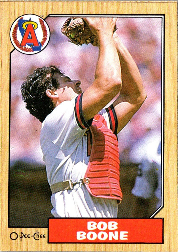 1987 O-Pee-Chee Bob Boone #166