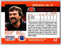1990 Pro Set Jason Buck #62