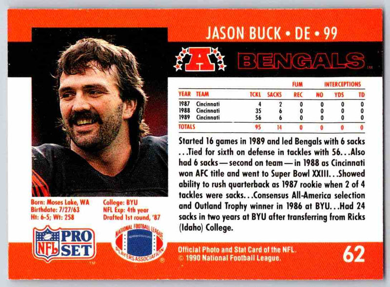 1990 Pro Set Jason Buck