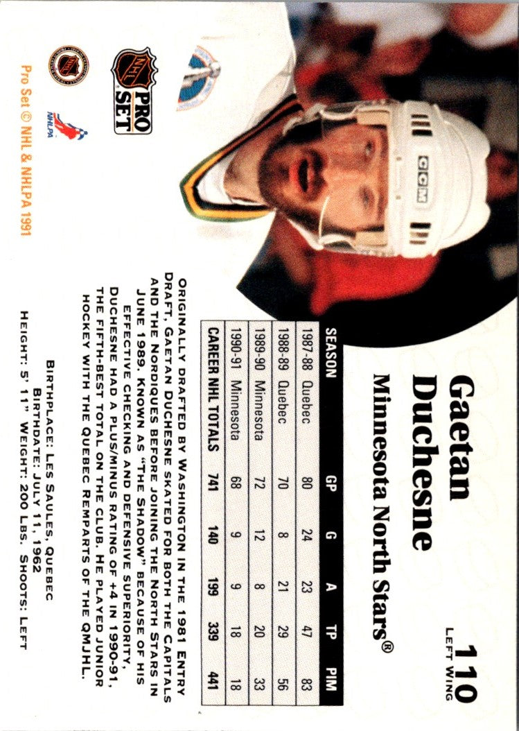 1991 Pro Set Gaetan Duchesne