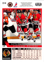 1993 Upper Deck Stephane Matteau #214