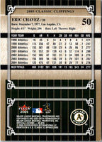 2005 Fleer Classic Clippings Eric Chavez #50
