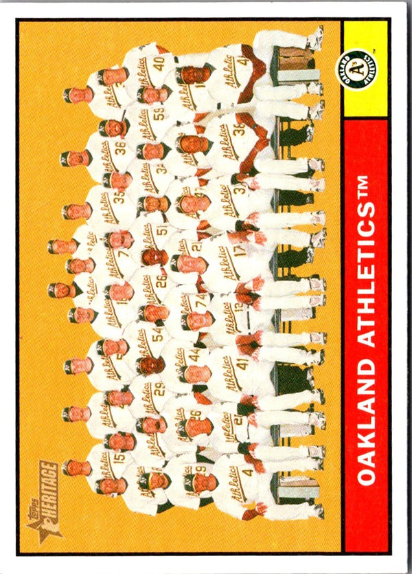 2010 Topps Heritage Oakland Athletics #297