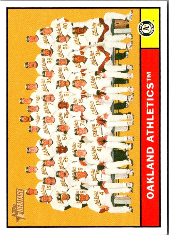 2010 Topps Heritage Oakland Athletics #297