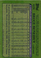 1982 Topps Bruce Benedict #424