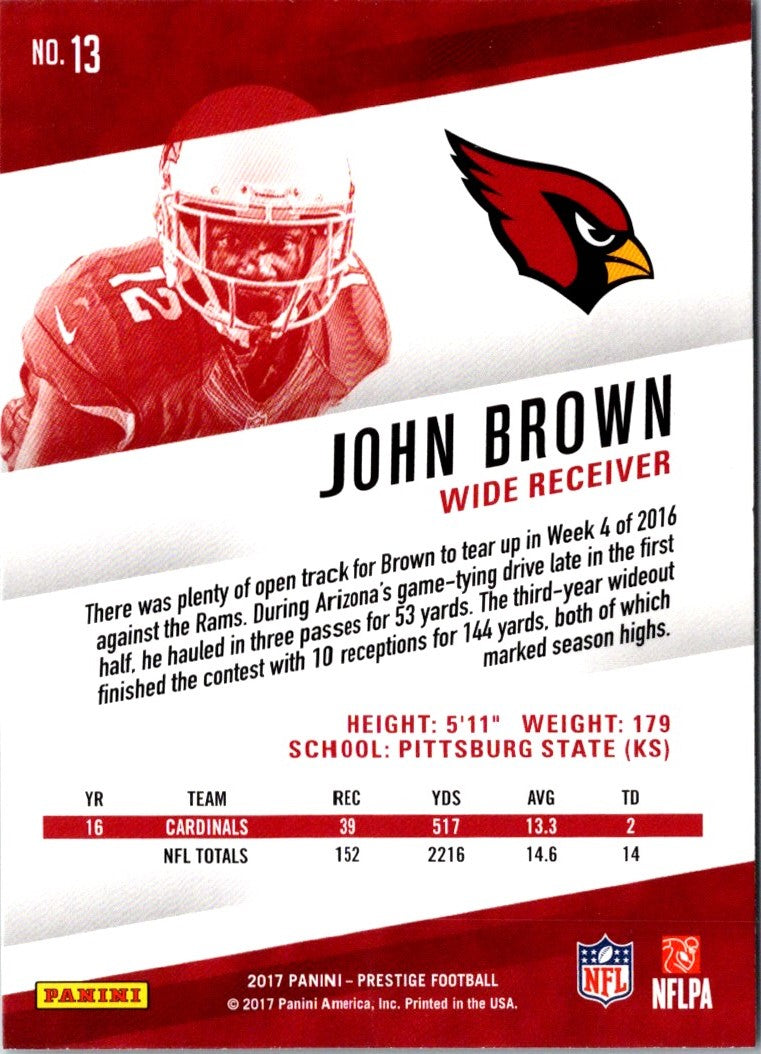 2017 Panini Prestige John Brown