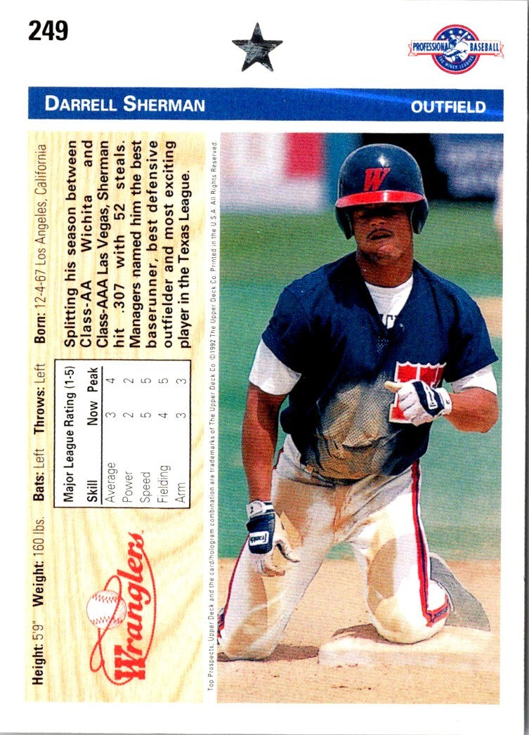 1992 Upper Deck Minors Darrell Sherman