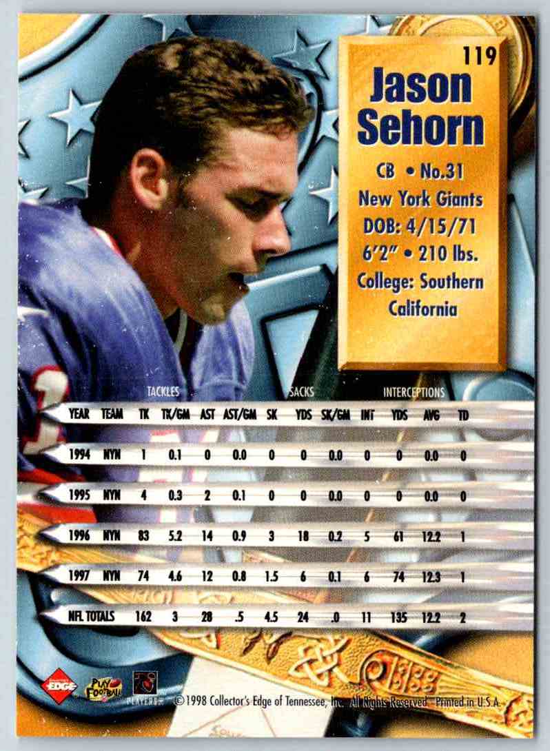 1998 Edge Jason Sehorn