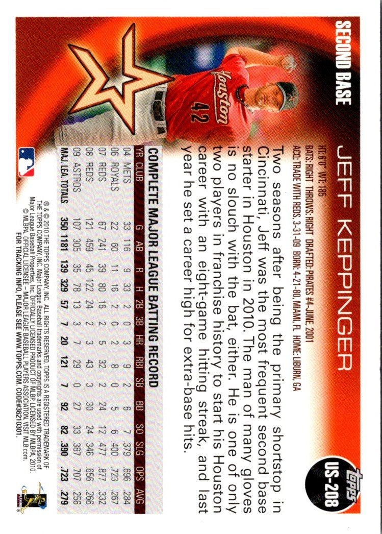 2010 Topps Update Jeff Keppinger