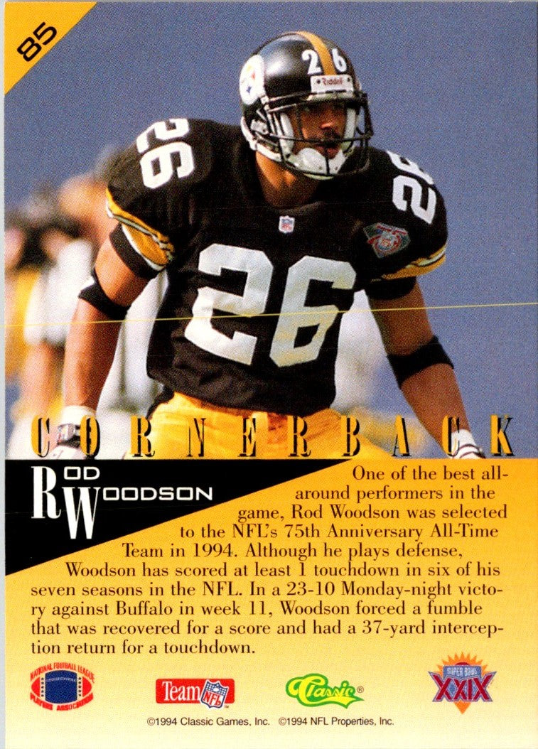 1995 Classic NFL Experience Gold Rod Woodson