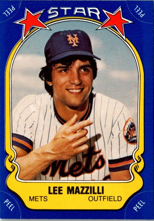 1981 Fleer Star Stickers Lee Mazzilli #42