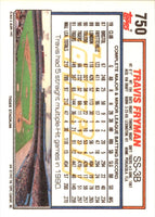 1992 Topps Travis Fryman #750