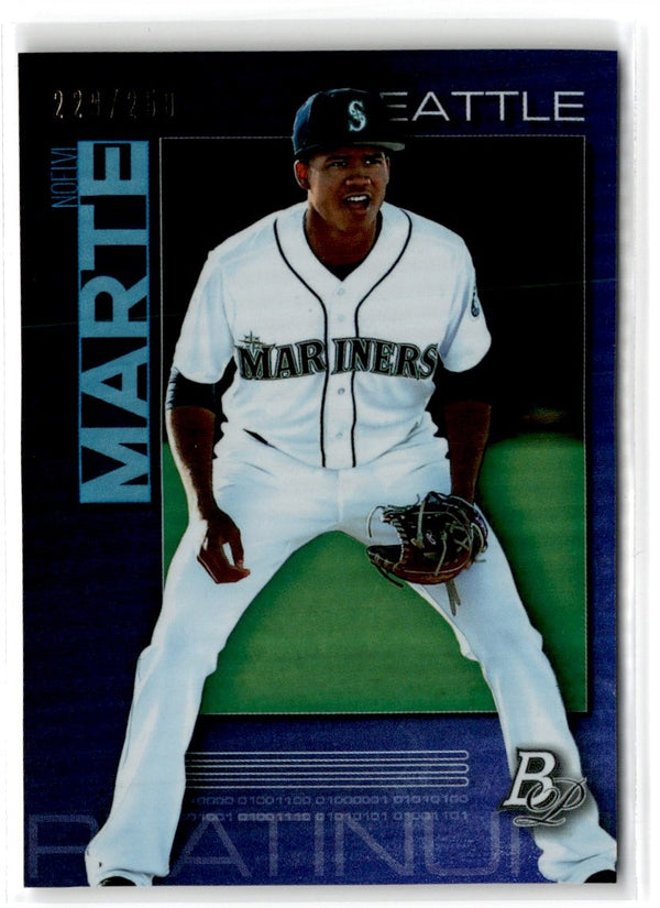 2020 Bowman Platinum Top Prospects Blue Noelvi Marte #TOP-40 /150