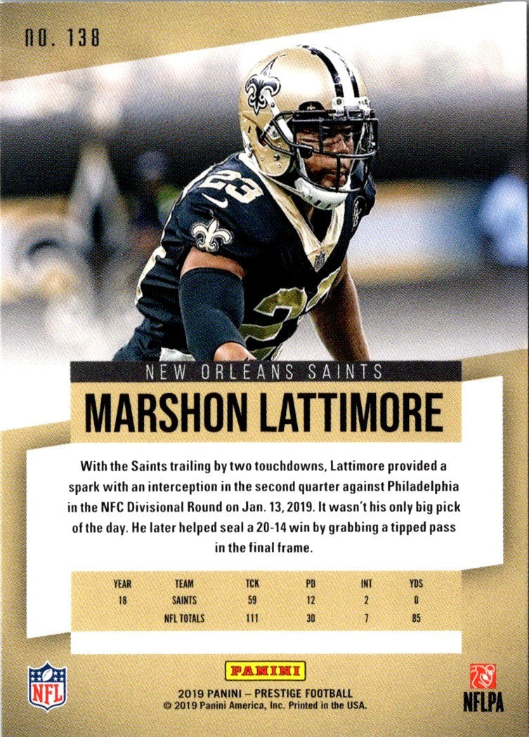 2019 Panini Prestige Marshon Lattimore