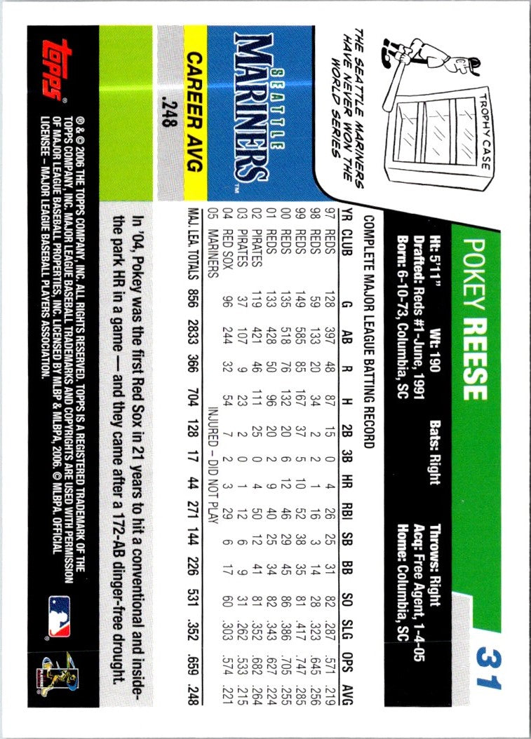 2006 Topps Pokey Reese