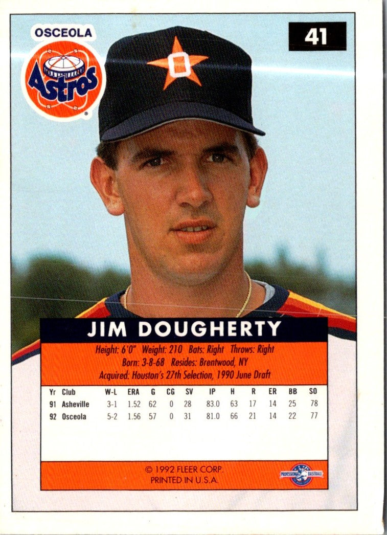 1992 Fleer Excel Jim Dougherty