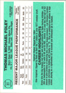 1984 Donruss Tom Foley