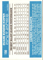 1982 Donruss Duane Kuiper #198