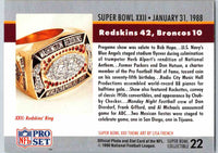 1990 Score Magic Motion Super Bowl Trivia Super Bowl Trivia #22