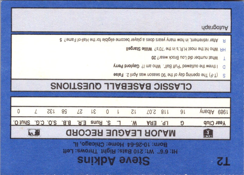 1990 Classic Update Steve Adkins