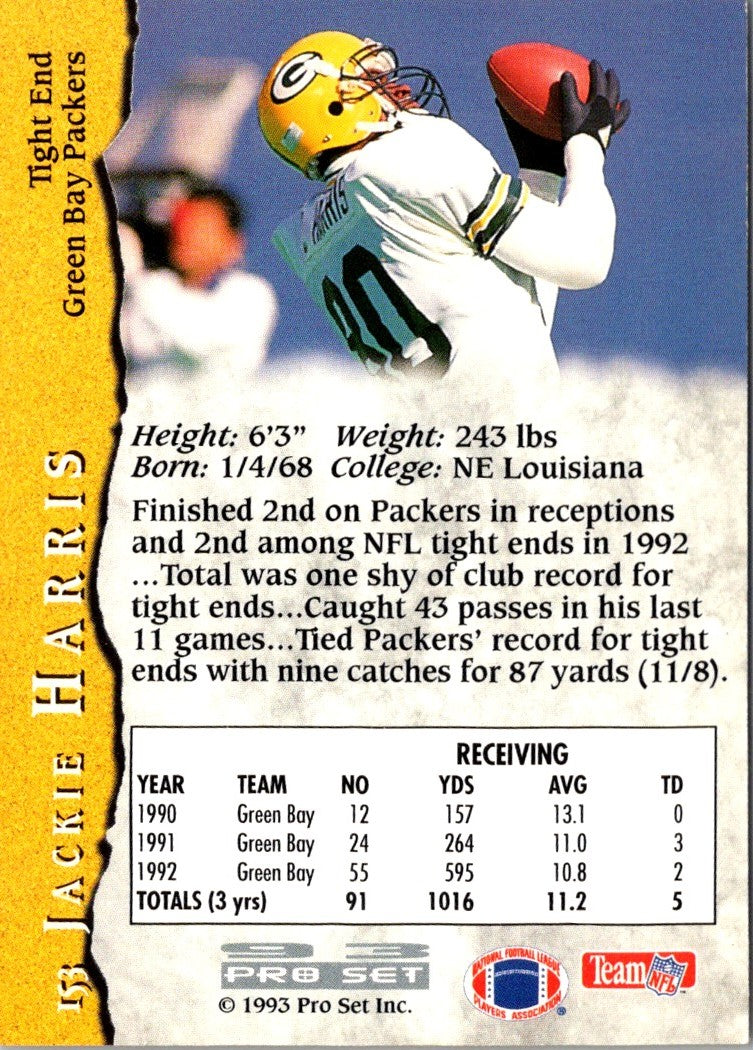 1993 Pro Set Jackie Harris