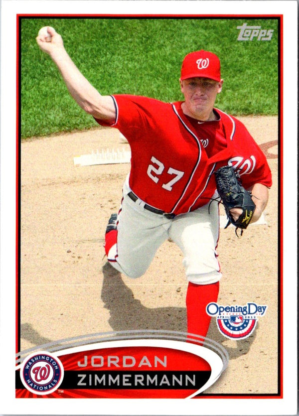 2012 Topps Opening Day Jordan Zimmermann #8