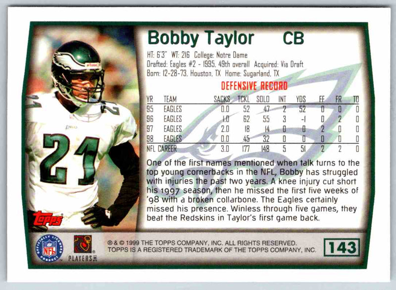 1999 Topps Bobby Taylor