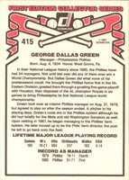 1981 Donruss Dallas Green #415