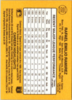 1987 Donruss Rafael Ramirez #202