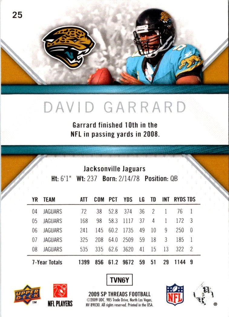 2009 Bowman Chrome David Garrard