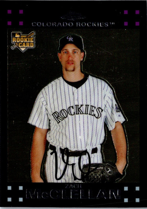 2007 Topps Chrome Zach McClellan #278 Rookie