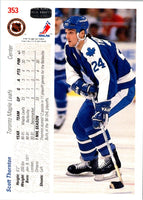 1991 Upper Deck French Scott Thornton #353A