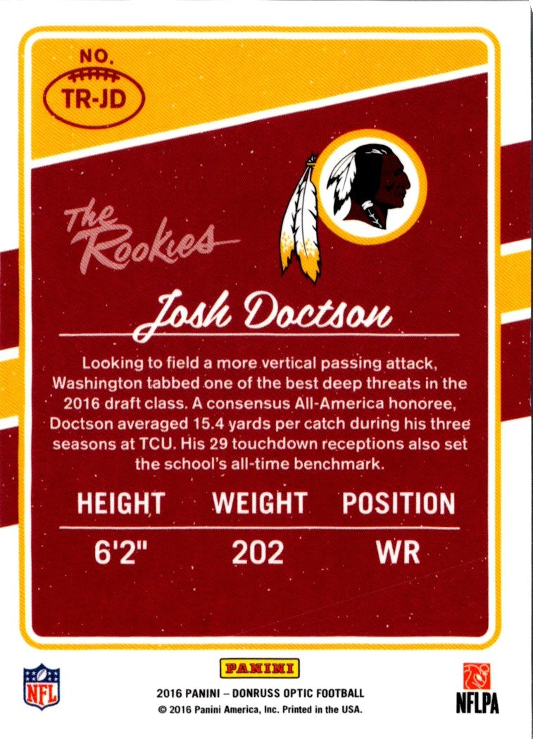 2016 Donruss Optic The Rookies Josh Doctson