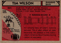 1980 Topps Tim Wilson #231 Rookie