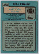 1988 Topps Bill Fralic