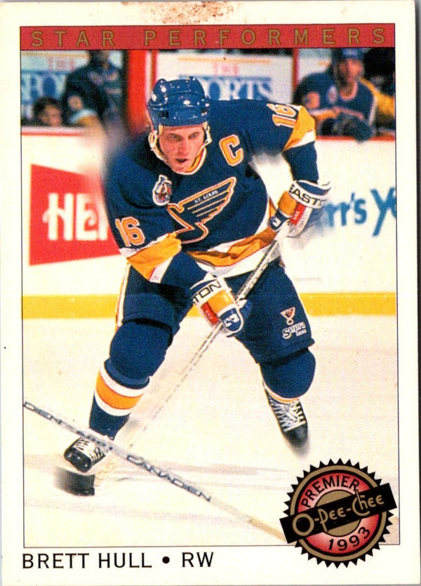 1992 O-Pee-Chee Premier Star Performers Brett Hull #21