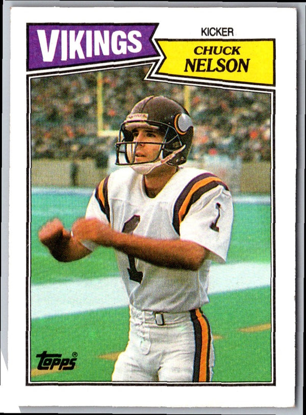 1987 Topps Chuck Nelson #205 Rookie