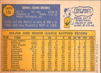 1970 Topps Denis Menke #155 EX-MT+