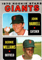 1970 Topps Giants 1970 Rookie Stars - John Harrell/Bernie Williams #401 Rookie EX-MT+