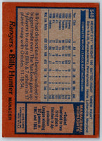 1978 Topps Billy Hunter #548