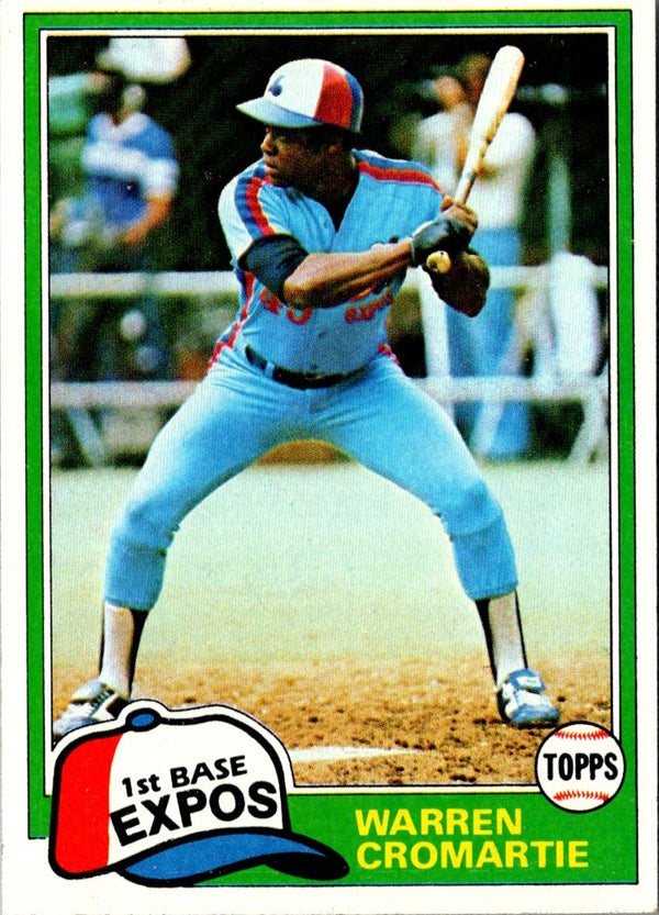 1981 Topps Warren Cromartie #345