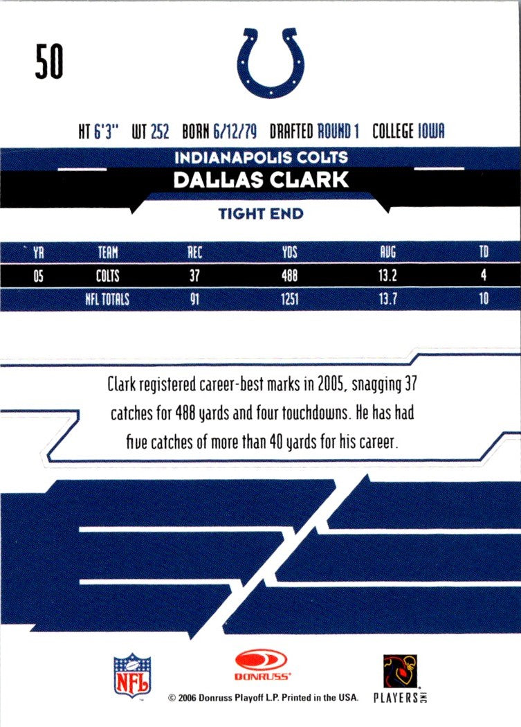 2006 Leaf Rookies & Stars Dallas Clark