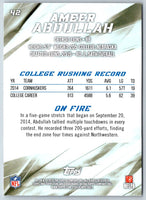 2015 Topps Fire Rookies Ameer Abdullah #42 Rookie