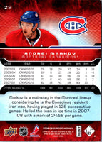 2008 Upper Deck Ovation Andrei Markov #29