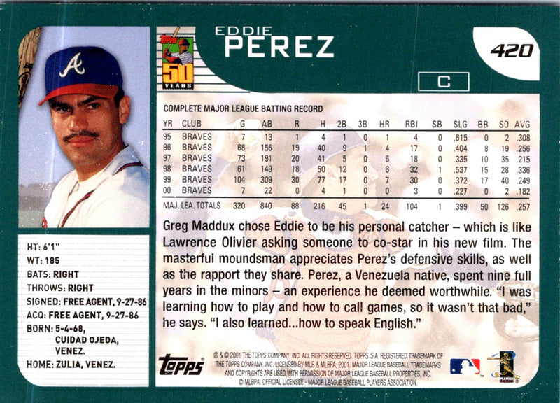 2001 Topps Eddie Perez